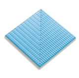 Угловой элемент противоскользящей плитки с сетчатой поверхностью 12,5х12,5 см, св. голубой