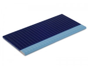 Противоскользящая плитка с сетчатой поверхностью глазурованная 12,5х25 см, кобальт-св.-голубые