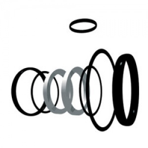 Набор уплотнительных колец для шаровых кранов- 9 шт. FPM d 16-3/8' COMER